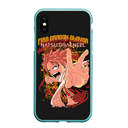 Чехол iPhone XS Max матовый Fairy Tail, цвет: 3D-мятный