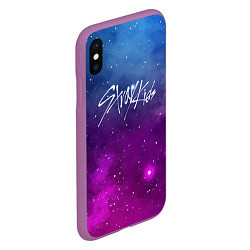 Чехол iPhone XS Max матовый STRAY KIDS, цвет: 3D-фиолетовый — фото 2