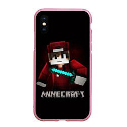 Чехол iPhone XS Max матовый MINECRAFT