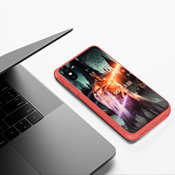 Чехол iPhone XS Max матовый Dark Souls 3 Pontiff Sulyvahn, цвет: 3D-красный — фото 2