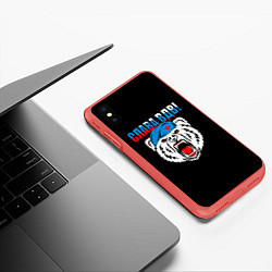 Чехол iPhone XS Max матовый ВДВ, цвет: 3D-красный — фото 2