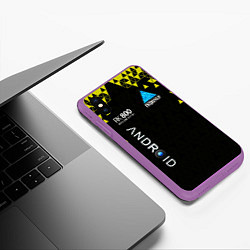 Чехол iPhone XS Max матовый DETROIT: BECOME HUMAN, цвет: 3D-фиолетовый — фото 2