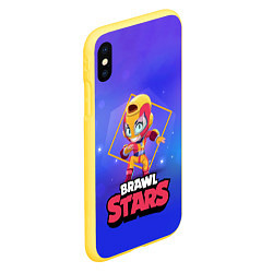 Чехол iPhone XS Max матовый Brawl Stars Max, цвет: 3D-желтый — фото 2