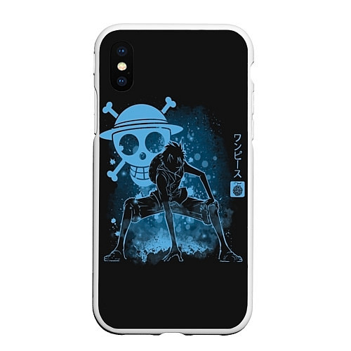 Чехол iPhone XS Max матовый One Piece / 3D-Белый – фото 1