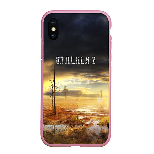 Чехол iPhone XS Max матовый STALKER 2 / 3D-Розовый – фото 1