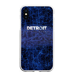 Чехол iPhone XS Max матовый DETROIT:BECOME HUMAN, цвет: 3D-белый