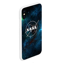 Чехол iPhone XS Max матовый NASA, цвет: 3D-белый — фото 2