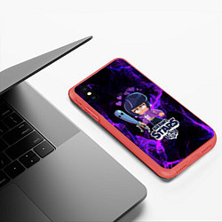 Чехол iPhone XS Max матовый BRAWL STARS BIBI, цвет: 3D-красный — фото 2