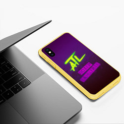 Чехол iPhone XS Max матовый ATL, цвет: 3D-желтый — фото 2