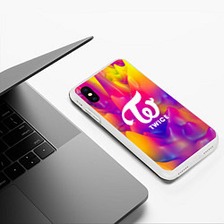 Чехол iPhone XS Max матовый TWICE, цвет: 3D-белый — фото 2