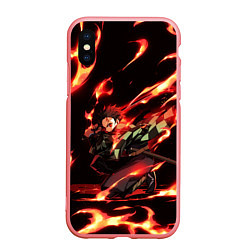 Чехол iPhone XS Max матовый KIMETSU NO YAIBA, цвет: 3D-баблгам