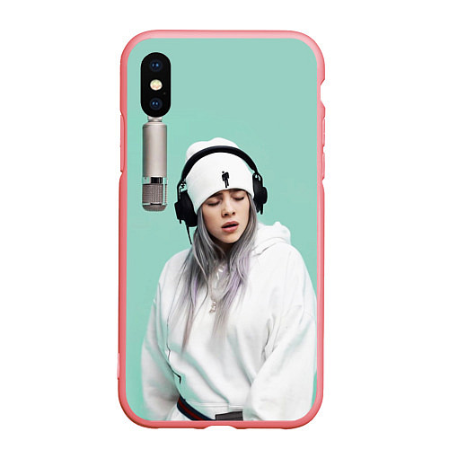 Чехол iPhone XS Max матовый BILLIE EILISH / 3D-Баблгам – фото 1