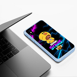 Чехол iPhone XS Max матовый BRAWL STARS SALLY LEON, цвет: 3D-голубой — фото 2