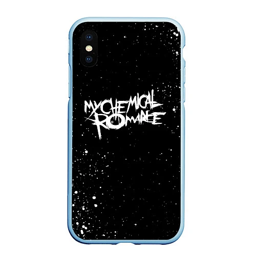 Чехол iPhone XS Max матовый My Chemical Romance / 3D-Голубой – фото 1