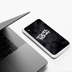 Чехол iPhone XS Max матовый My Chemical Romance, цвет: 3D-белый — фото 2