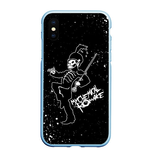 Чехол iPhone XS Max матовый My Chemical Romance / 3D-Голубой – фото 1