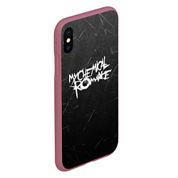 Чехол iPhone XS Max матовый My Chemical Romance, цвет: 3D-малиновый — фото 2