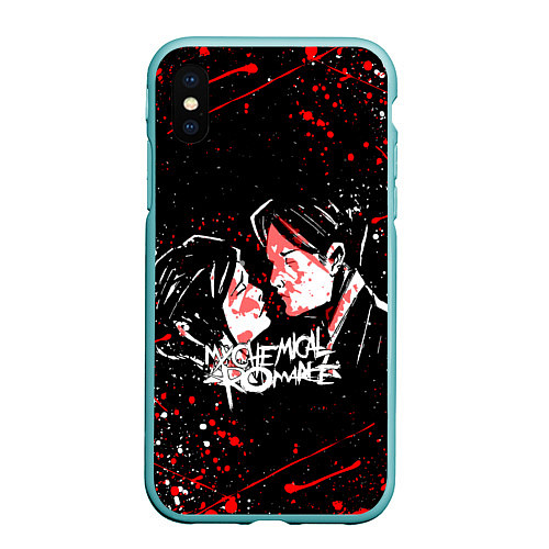 Чехол iPhone XS Max матовый My Chemical Romance / 3D-Мятный – фото 1