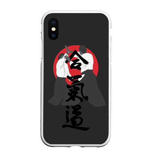 Чехол iPhone XS Max матовый Aikido / 3D-Белый – фото 1