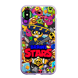 Чехол iPhone XS Max матовый BRAWL STARS POCO