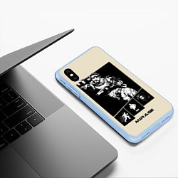 Чехол iPhone XS Max матовый Apex Legends Mirage, цвет: 3D-голубой — фото 2