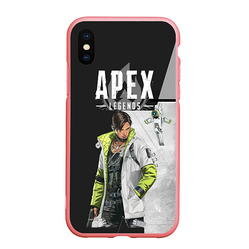 Чехол iPhone XS Max матовый Apex Legends / 3D-Баблгам – фото 1