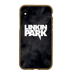 Чехол iPhone XS Max матовый LINKIN PARK, цвет: 3D-коричневый