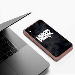 Чехол iPhone XS Max матовый LINKIN PARK, цвет: 3D-коричневый — фото 2