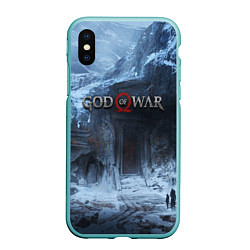 Чехол iPhone XS Max матовый GOD OF WAR, цвет: 3D-мятный