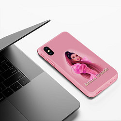 Чехол iPhone XS Max матовый Ariana Grande Ариана Гранде, цвет: 3D-баблгам — фото 2