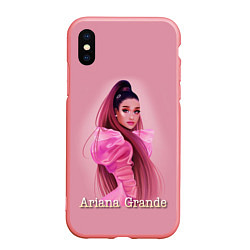 Чехол iPhone XS Max матовый Ariana Grande Ариана Гранде, цвет: 3D-баблгам