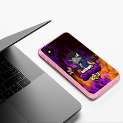 Чехол iPhone XS Max матовый Brawl Stars CROW, цвет: 3D-баблгам — фото 2