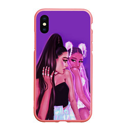 Чехол iPhone XS Max матовый Ariana Grande Ариана Гранде, цвет: 3D-баблгам