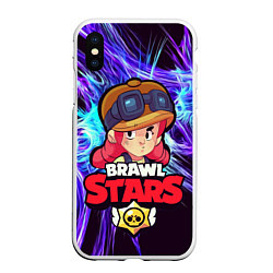 Чехол iPhone XS Max матовый Brawl Stars - Jessie