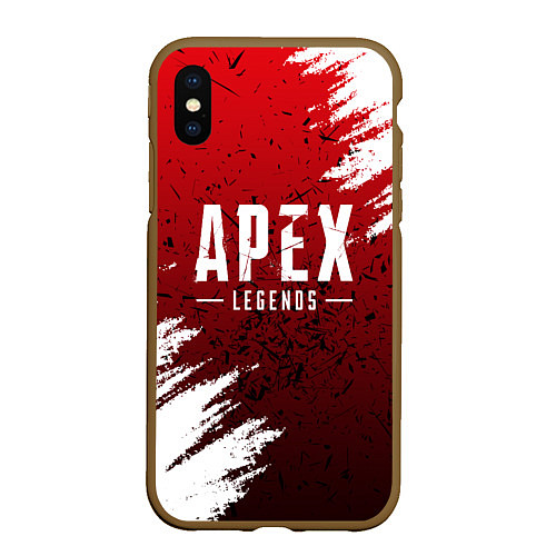 Чехол iPhone XS Max матовый APEX LEGENDS / 3D-Коричневый – фото 1