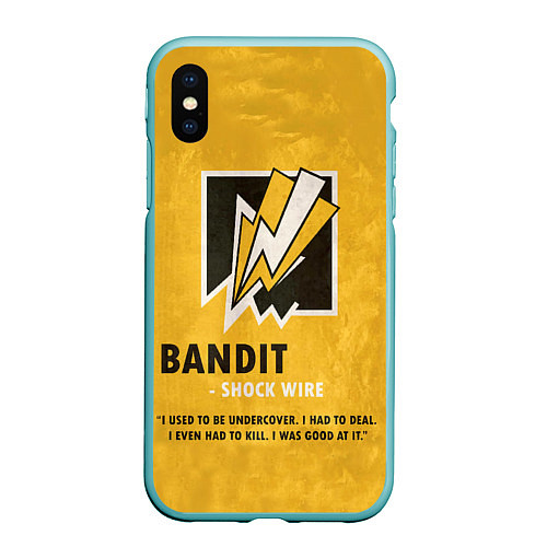 Чехол iPhone XS Max матовый Bandit R6s / 3D-Мятный – фото 1