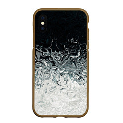 Чехол iPhone XS Max матовый Вода абстракция