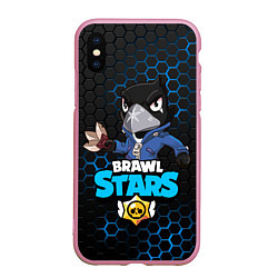 Чехол iPhone XS Max матовый BRAWL STARS CROW