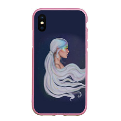 Чехол iPhone XS Max матовый Ariana Grande Ариана Гранде, цвет: 3D-розовый