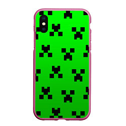 Чехол iPhone XS Max матовый MINECRAFT