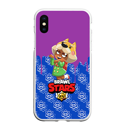 Чехол iPhone XS Max матовый BRAWL STARS NITA / 3D-Белый – фото 1