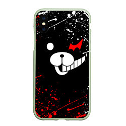 Чехол iPhone XS Max матовый MONOKUMA, цвет: 3D-салатовый