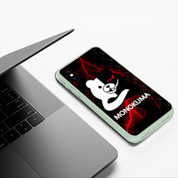 Чехол iPhone XS Max матовый MONOKUMA, цвет: 3D-салатовый — фото 2