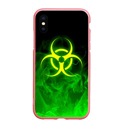 Чехол iPhone XS Max матовый BIOHAZARD, цвет: 3D-баблгам