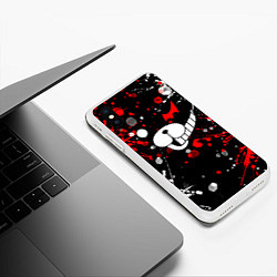 Чехол iPhone XS Max матовый MONOKUMA, цвет: 3D-белый — фото 2