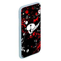 Чехол iPhone XS Max матовый MONOKUMA, цвет: 3D-голубой — фото 2