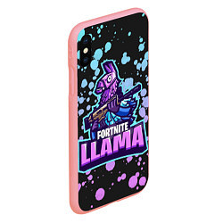 Чехол iPhone XS Max матовый Fortnite LLAMA, цвет: 3D-баблгам — фото 2