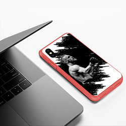 Чехол iPhone XS Max матовый Conor McGregor, цвет: 3D-красный — фото 2