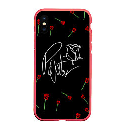 Чехол iPhone XS Max матовый Payton Moormeier, цвет: 3D-красный