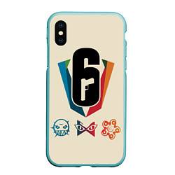 Чехол iPhone XS Max матовый Rainbow Six Siege